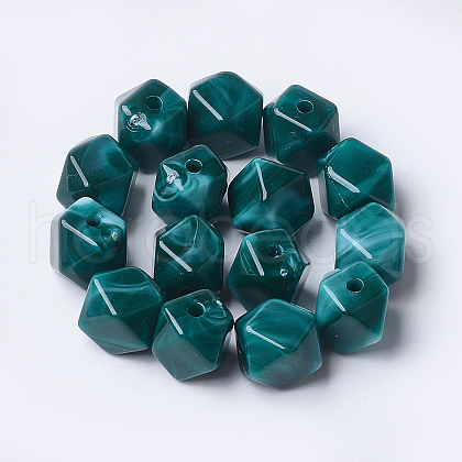 Acrylic Beads X-OACR-T007-09M-1