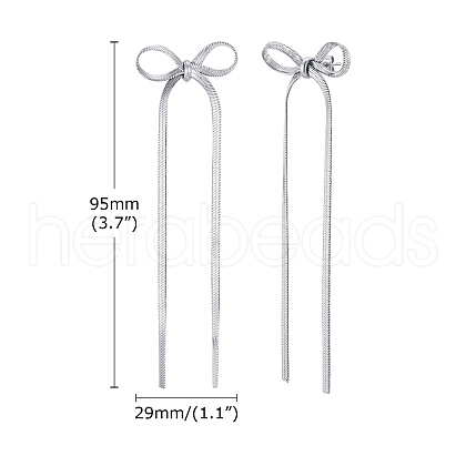 Non-Tarnish Stainless Steel Stud Earrings PW-WG90EC2-01-1
