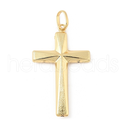 Cross Brass Big Pendants KK-M327-07A-G-1