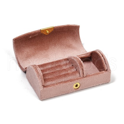 Arch Shaped Velvet Jewelry Set Storage Boxes CON-Z009-03B-1