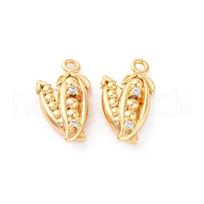 Brass Rhinestone Pendants KK-E793-01G-1