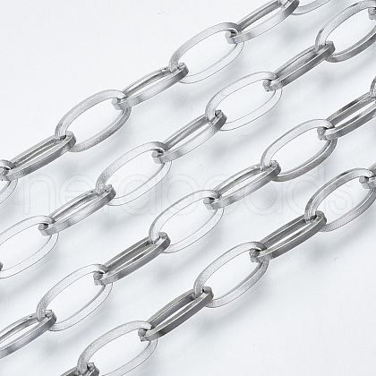 Tarnish Resistant 304 Stainless Steel Chains CHS-S001-03A-P-1