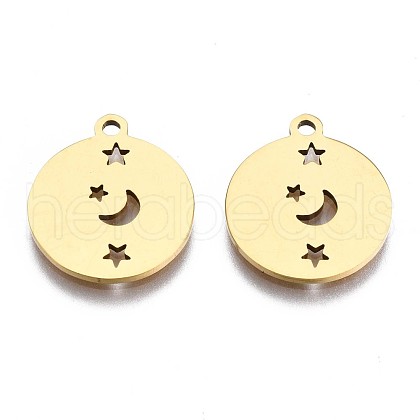 201 Stainless Steel Pendants X-STAS-S110-096G-1