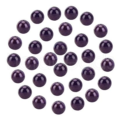 ARRICRAFT Natural Amethyst Round Bead Strands G-AR0001-88-1