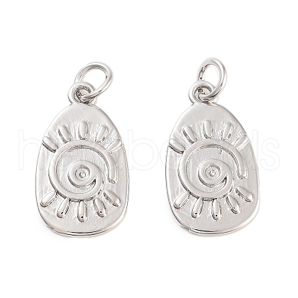 Rack Plating Brass Pendants KK-C056-06P-1