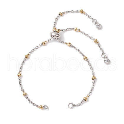 304 Stainless Steel Slider Bracelet Makings AJEW-JB01280-02-1