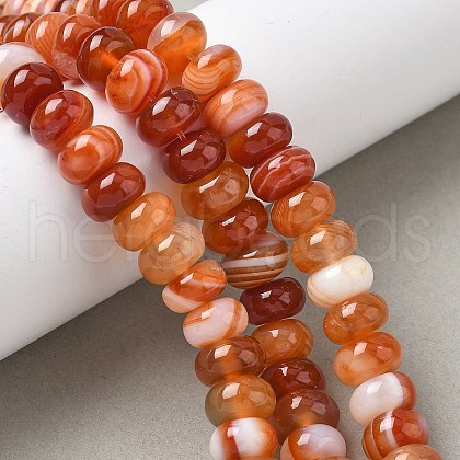 Natural Red Agate Beads Strands G-H295-C03-20-1