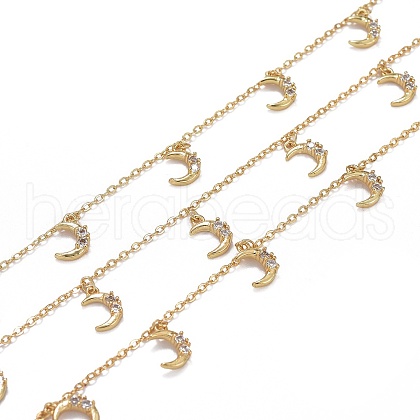 3.28 Feet Handmade Brass Cable Chains X-CHC-I036-13G-1