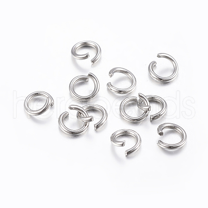304 Stainless Steel Open Jump Rings STAS-H437-8x0.8mm-1