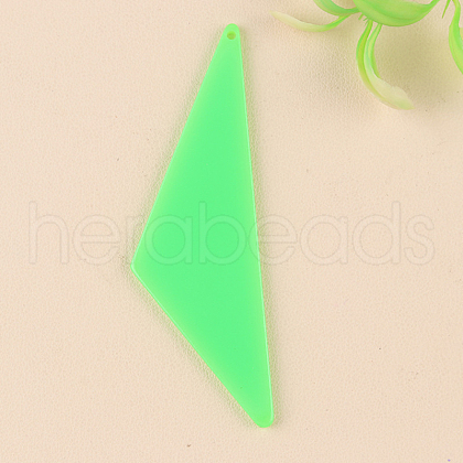 Iridescent Acrylic Pendants OACR-S003-03A-01-1