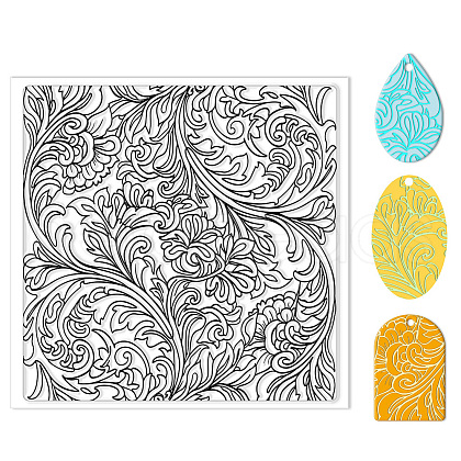 Silicone Clay Texture Mat AJEW-WH0447-023-1