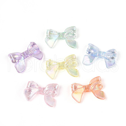 UV Plating Transparent Acrylic Beads OACR-N143-02-1