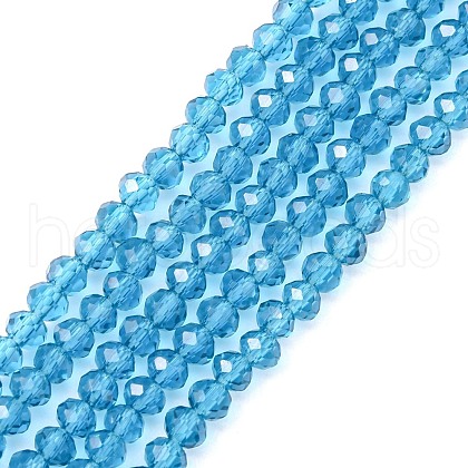 Transparent Glass Beads Strands GLAA-R135-2mm-19-1