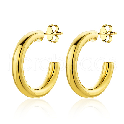 Stylish Stainless Steel Gold Earrings for Women CF9271-1
