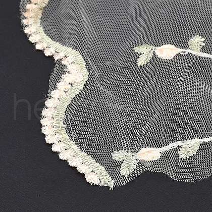 Embroidery Flower Polyester Lace Trim OCOR-XCP0002-73-1