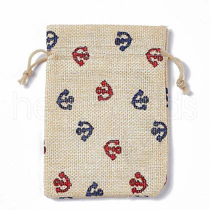 Burlap Packing Pouches Drawstring Bags ABAG-L016-A10-1