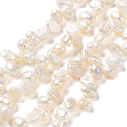 Natural Keshi Pearl Beads Strands PEAR-J007-63-1
