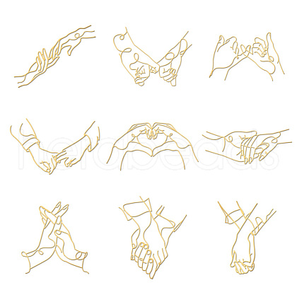 Nickel Decoration Stickers DIY-WH0450-119-1