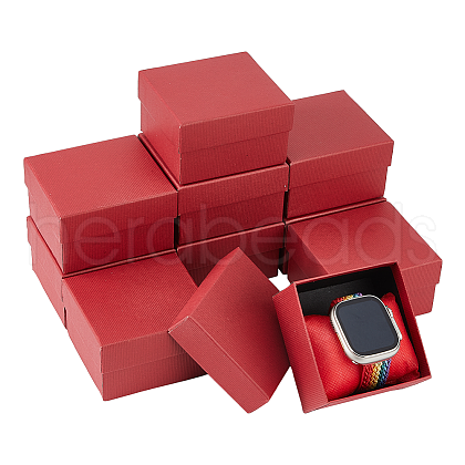 Paper Bracelet Storage Gift Box CON-WH0088-67G-1