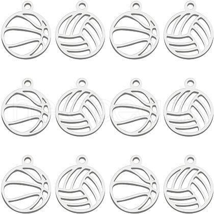 Beebeecraft 30Pcs 2 Styles 304 Stainless Steel Charms STAS-BBC0006-10-1