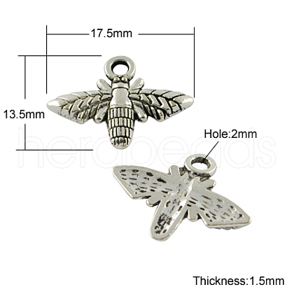 Tibetan Style Alloy Pendants TIBEP-S019-AS-LF-1