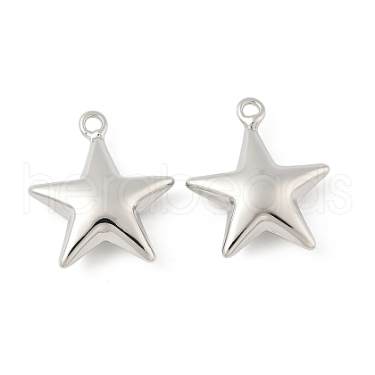 Star Brass Pendants KK-M327-08B-P-1