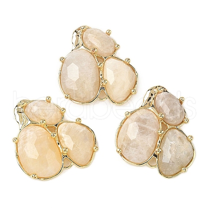 Natural Moonstone Links connectors G-E526-28G-1