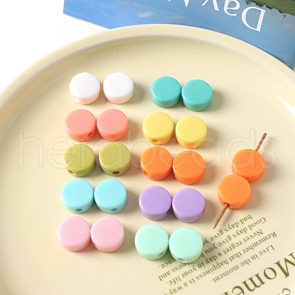 Opaque Acrylic European Beads X-OACR-L016-07-1