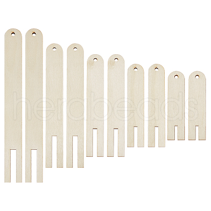 BENECREAT 2 Sets Arch Plywood Candle Wick Holders TOOL-BC0002-63-1