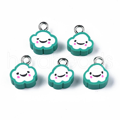 Handmade Polymer Clay Charms CLAY-N006-37B-01D-1