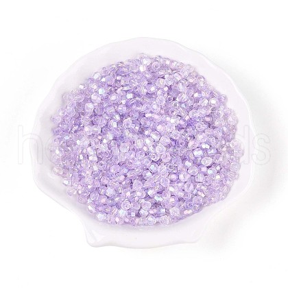 Transparent Spray Painted Glass Beads EGLA-N018-4mm-02-1