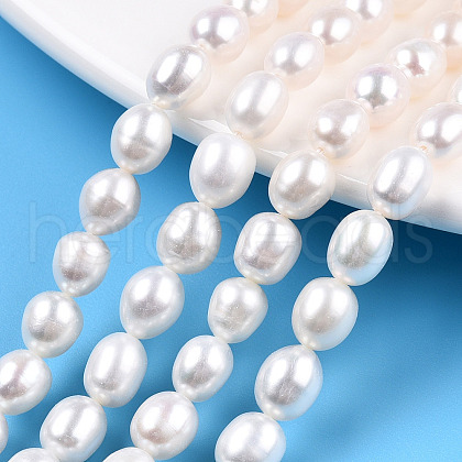 Natural Cultured Freshwater Pearl Beads Strands PEAR-N012-06P-1