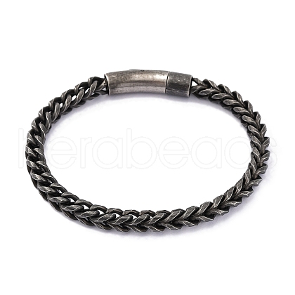 Tarnish Resistant 304 Stainless Steel Chain Bracelets BJEW-L631-42B-1