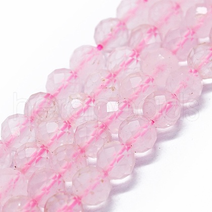 Natural Rose Quartz Beads Strands G-G927-28A-1