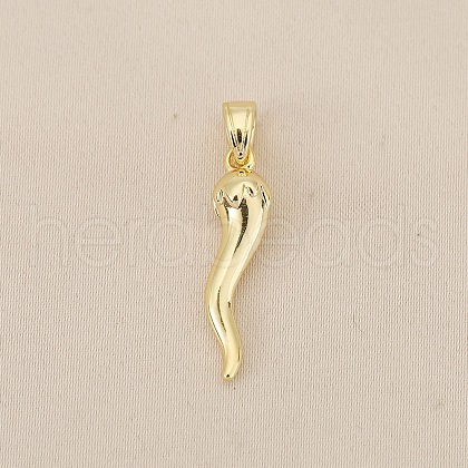 Brass Pendants KK-V016-04G-1