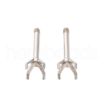 304 Stainless Steel Stud Earring Findings STAS-B091-02B-04P-1
