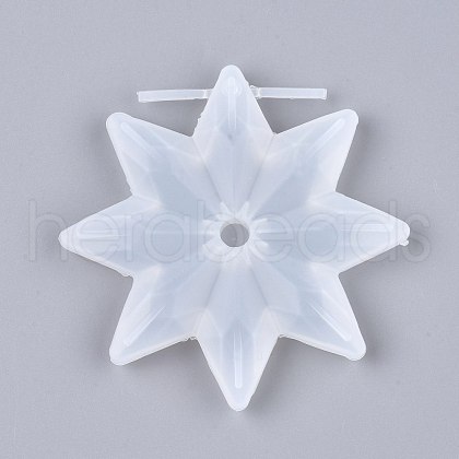 Christmas Snowflake Silicone Pendant Molds X-DIY-I036-03-1