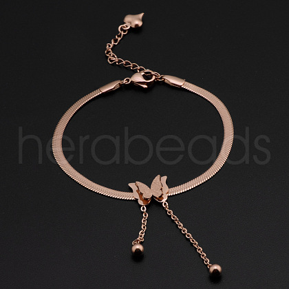 Stainless Steel Charm Anklets WGE3F25-27-1