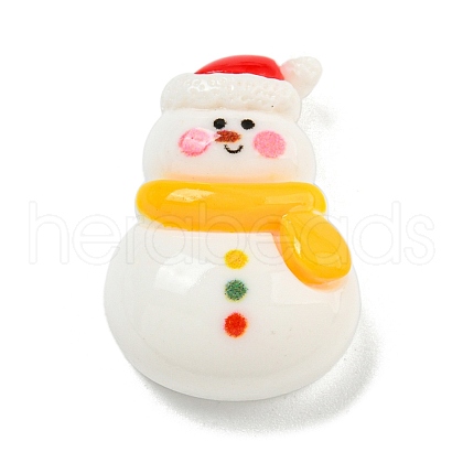 Christmas Opaque Resin Decoden Cabochons RESI-U006-02C-1