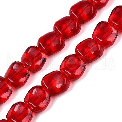 Electroplate Glass Beads Strands EGLA-N012-07N-1