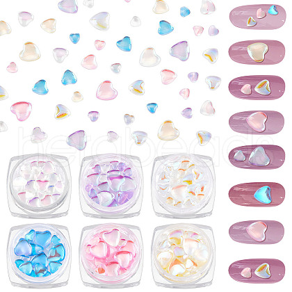 CHGCRAFT 6Box 6 Colors Cartoon Nail Art Decoration MRMJ-CA0001-24-1