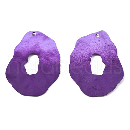 Spray Painted Iron Pendants IFIN-N008-030B-1