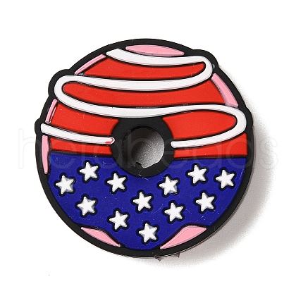 Independence Day Silicone Focal Beads SIL-R147-01F-1