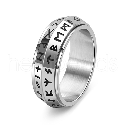 Rotatable Stainless Steel Finger Ring PW-WG27E87-04-1