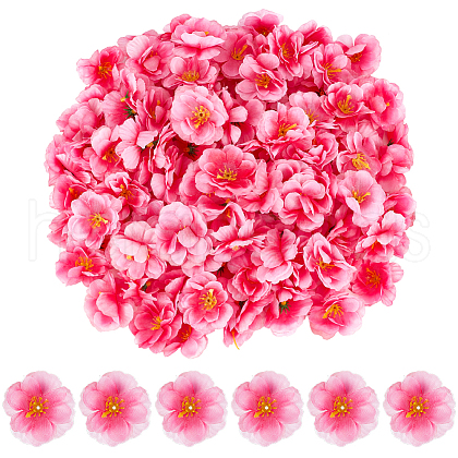 Beebeecraft 150Pcs Cloth Artificial Peach Blossom AJEW-BBC0002-33-1