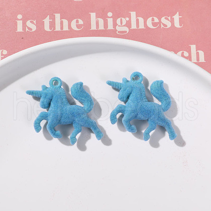 Flocking Resin Pendants PW-WG1AA29-04-1