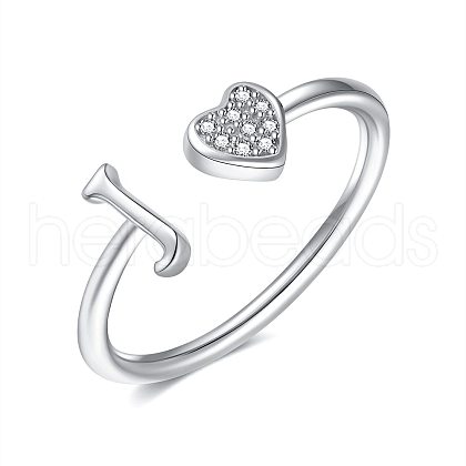 Adjustable Brass Rhinestone Cuff Rings for Women FS-WGEAD33-10-1
