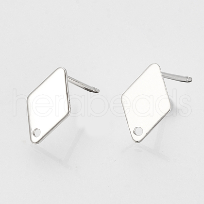Brass Stud Earring Findings KK-N186-60P-1