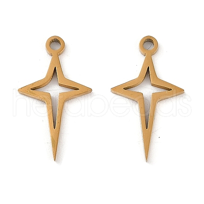 Ion Plating(IP) 304 Stainless Steel Pendants STAS-D193-08G-1
