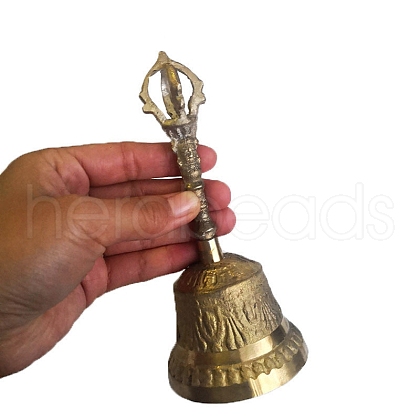 Brass Mini Altar Bells for Witchcraft Wiccan Altar Supplies PW-WG80470-01-1